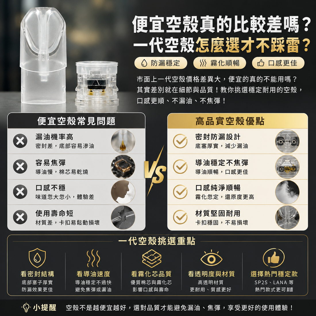 便宜空殼真的比較差嗎？一代空殼怎麼選才不踩雷？